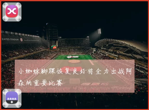 小蜘蛛脚踝恢复良好将全力出战阿森纳重要比赛